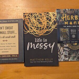 New set of 3 moon magic books + 2 additional books